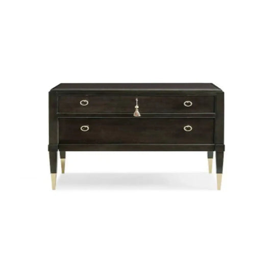 Blake Bed Side Table With Black Finish