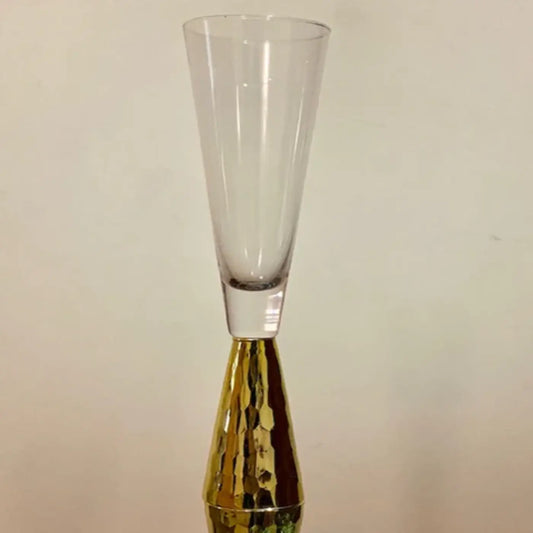 Blinker Luxury Golden Base Champagne Glass Set
