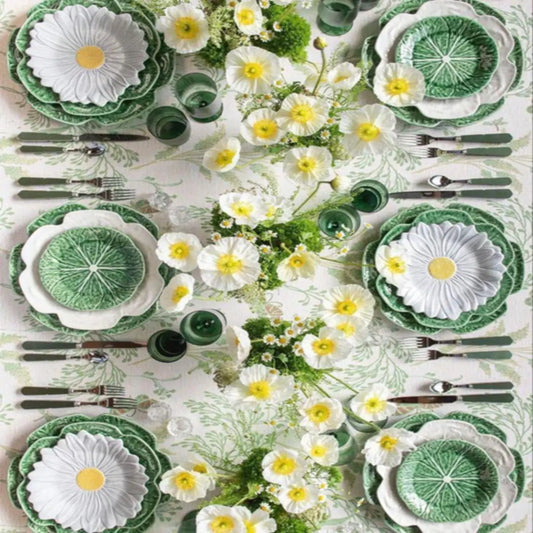 Classic Green Opalware Dinner Set