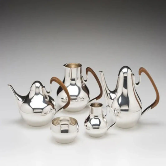 Classic Silver Plated Tea Cup Kettle