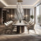 Contemporary Metal Dining Luxury Table