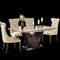 Crux White Wood Dining Table