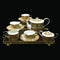 DIANA BLACK AND YELLOW TEA SET
