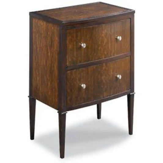 Desnnis Brown Wooden Bed Side Table