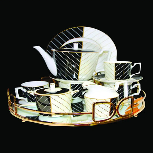 GUIDO BLACK AND WHITE TEA SET