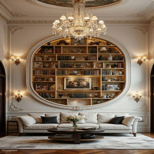 Grandeur Glass & Wood Bookshelf