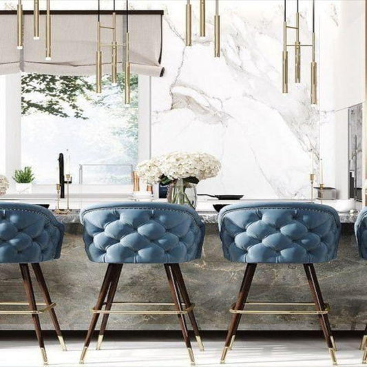 Kate Blue Stylish Bar Stool