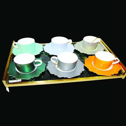 LUDO COLOURED TEA SET