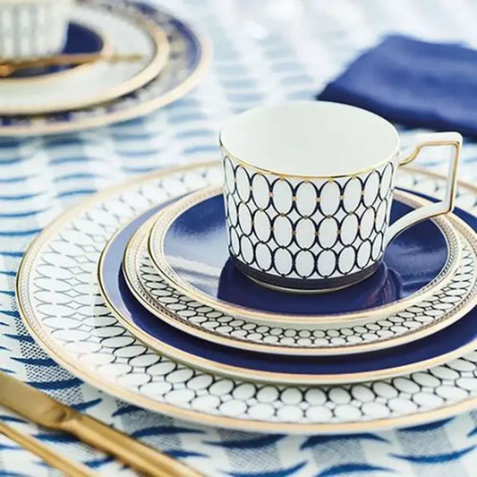 Lidm Blue Designer Dinner Set
