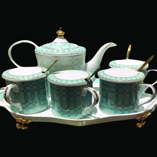 MOSSAVA BLUE AND WHITE TEA SET