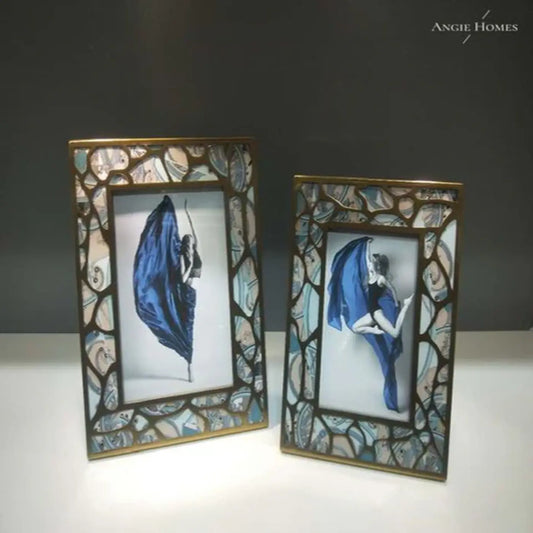 Marble Effect Modern Photo Frame