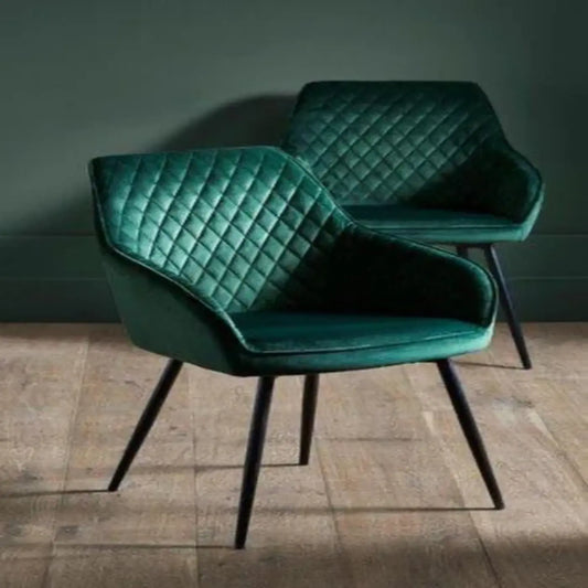 Mink 2 Set of Green Dining Chairs