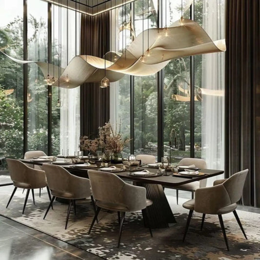 Modern Compact Square Dining Luxury Table