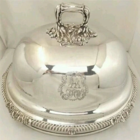 Modern Silver Plated Dish Cover