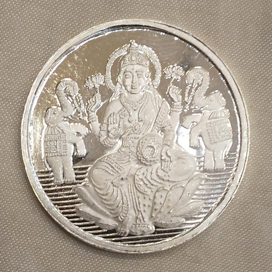 Pure Silver Lakshmi Coin