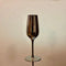 SILVER METALLIC FLUTE CHAMPAGNE GLASS SET