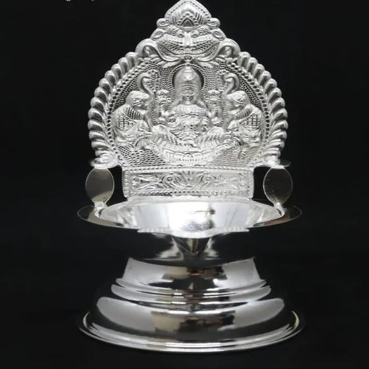 Silver Plated Lakshmi Diya