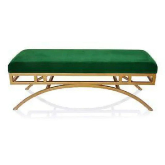 Sothea Green Velvet Garden Bench