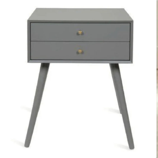 Unique Grey Bed Side Modern Table