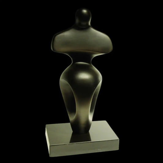 Vanilla Abstract Black Sculpture