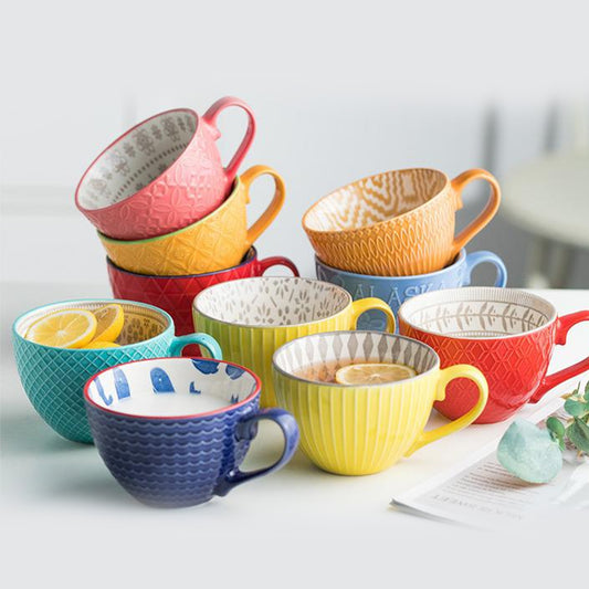 Analia Fortuna Tapered Ceramic Coffee Mugs