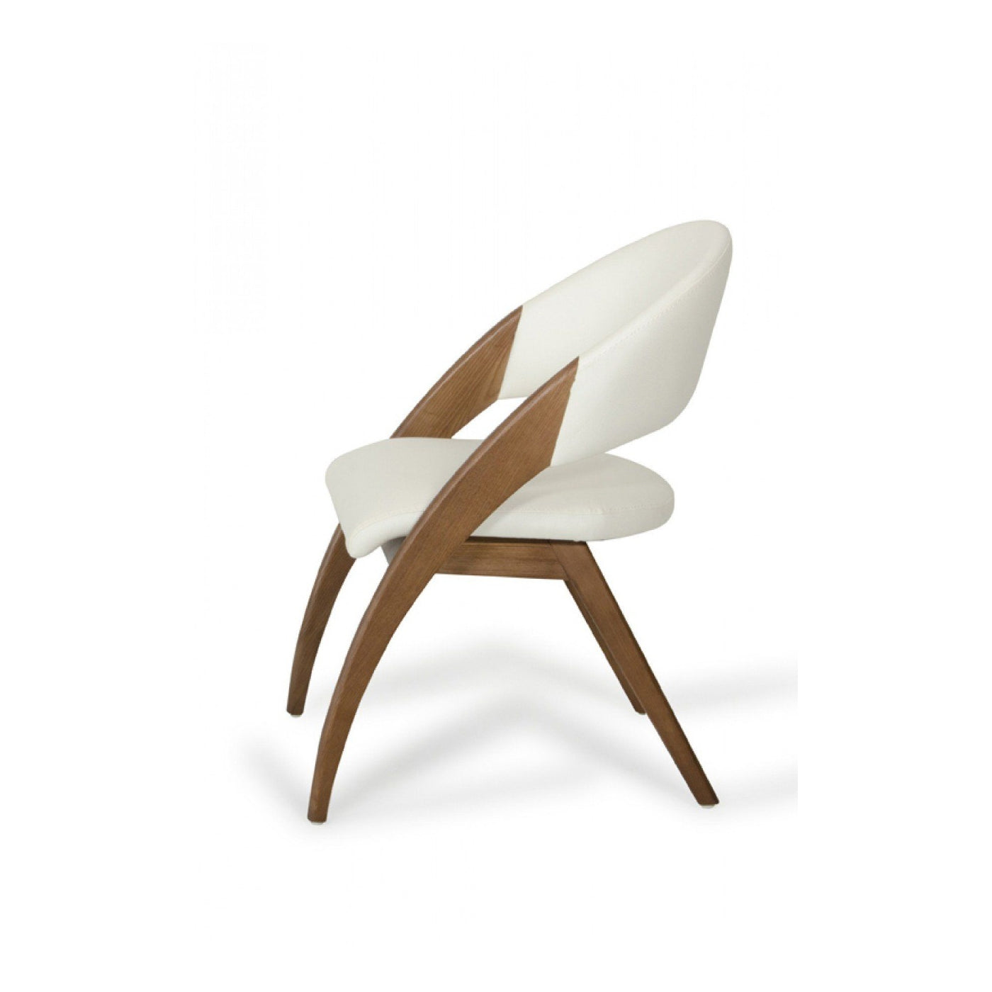 Elian Upholstered Modern White Dining Chairs Elian Upholstered Modern White Dining Chairs