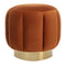Dane Luxury Orange Ottomans Poufs