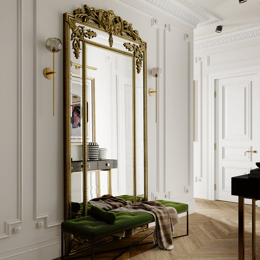 Aliana Gold Finish Wall Mirror