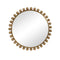 Aryana Golden Brushed Round Mirrors