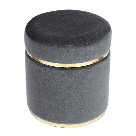 Graco Golden Metal Black Ottomans Poufs