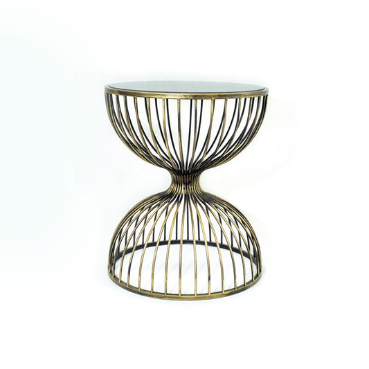 Mason Golden Metal Round Side Tables