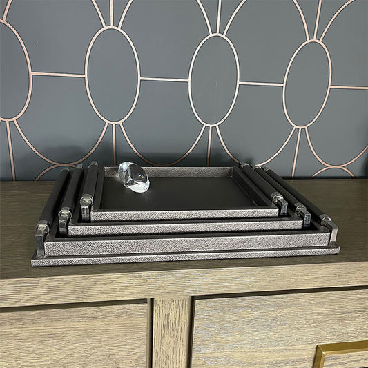 Anderson Tray Hand Crafted Shagreen Hotel Tray