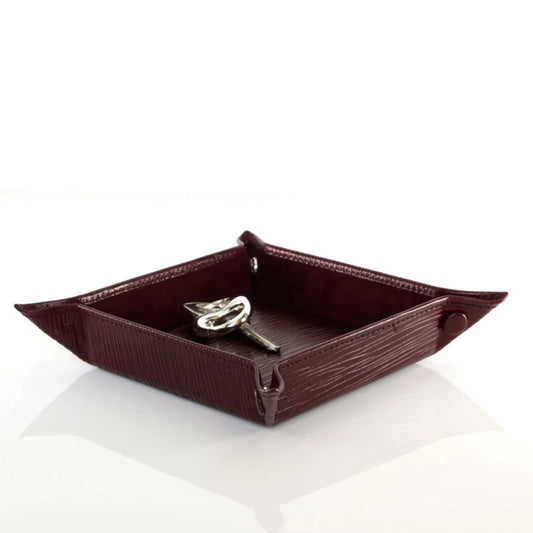 Nyla Brown Leather Tray