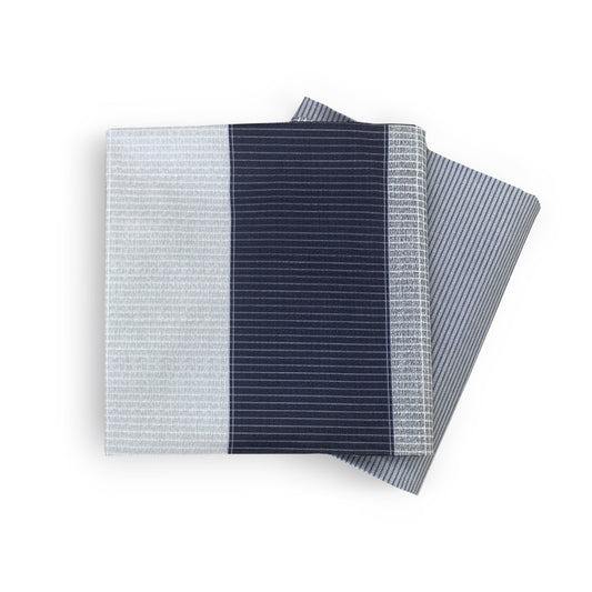 Aarav Black and White Striped Bed Sheets