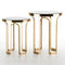 Evenson Modern Styles Gold Side Table Set Of 2
