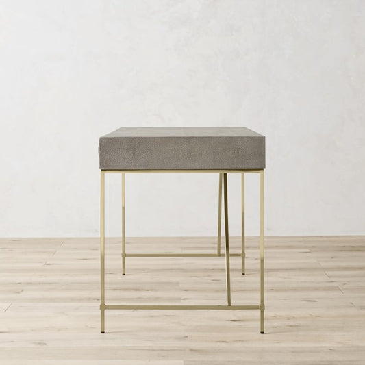 Cooper Grey Modern Work From Home Desks With 2 Drawers