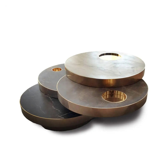 Eliana brown 4 Layer Side Tables