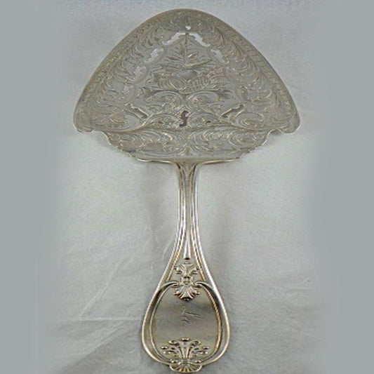Denial Mughal Georgian Silver Serving Ladle or Toddy Spoon