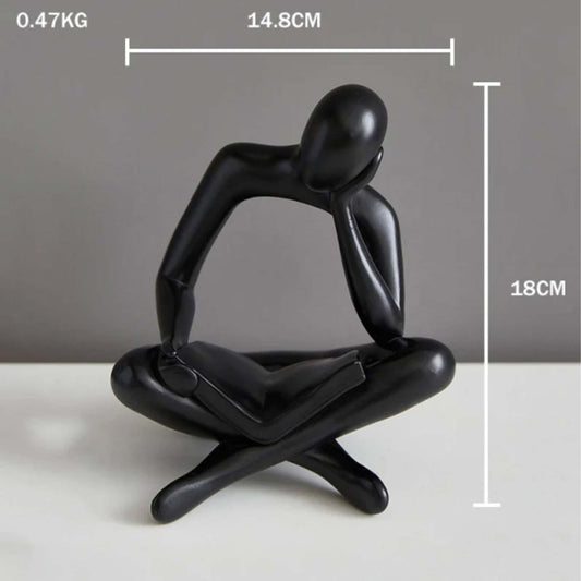 Resin Thinker Style Abstract Sculpture
