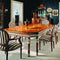 Felix Brown Luxury Dining Table With Carving Border