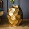 Gold Leaf Salmon Bedside Table
