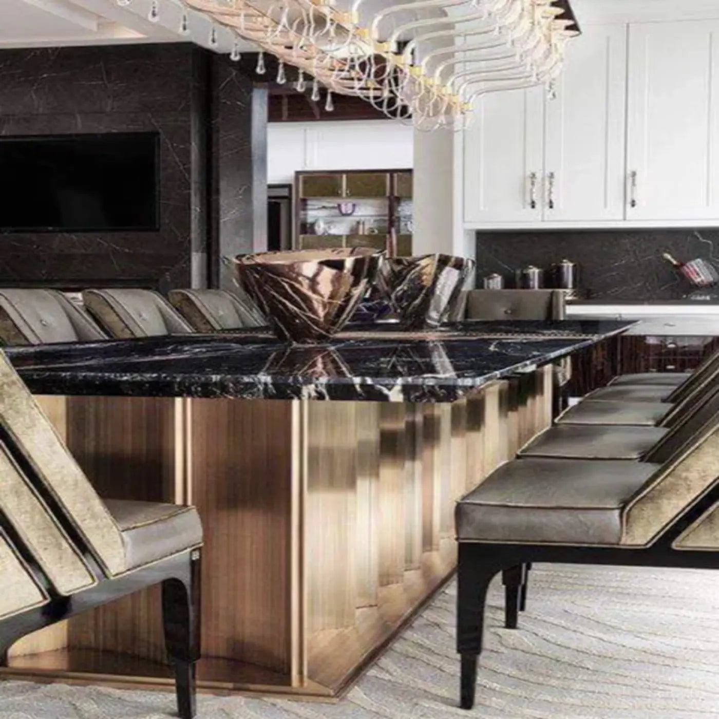 Harvey Marble Dining Table Sets