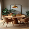 Heritage Carved Wooden Round 4 Seater Dining Table