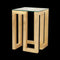 Luxury Gold Finish Bed Side Table