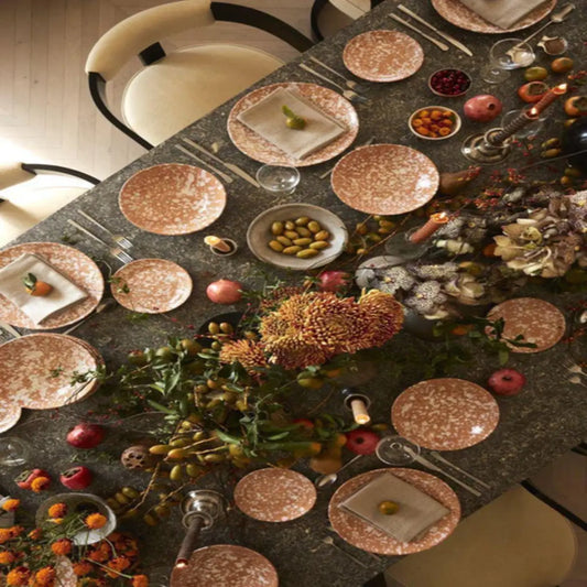 Luxury Gold Rimmed Dinner Set

