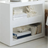 Luxury Levi White Bed Side Table 