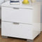 Modern White Bed Side Table 
