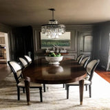 RAWANDA 6 SEATER BROWN DINING TABLE
