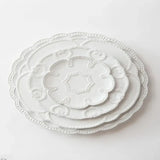 Rim Accent White Plates Set
