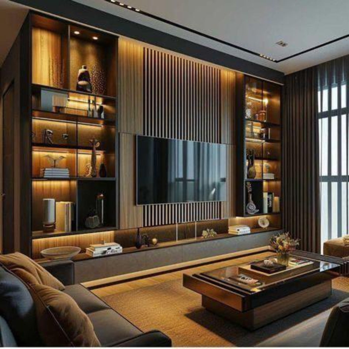 Sleek Floating Wall-Mount TV Units